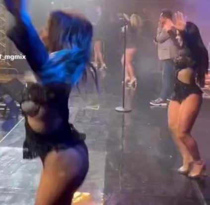 POLÊMICA NOS PALCOS: bailarinas do cantor Leonardo parecem estar sem roupas íntimas em show, e internautas reagem; assista