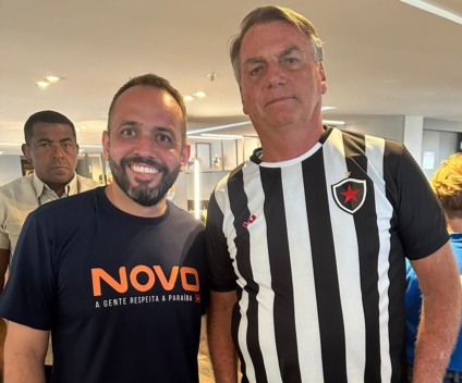 Glicério Feitosa recebe Bolsonaro na Paraíba e ganha força na corrida eleitoral