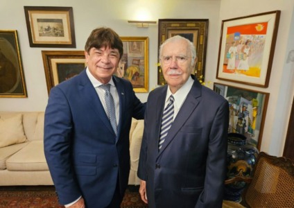 Presidente da FIEPB cumpre agenda na CNI e visita ex-presidente José Sarney em Brasília