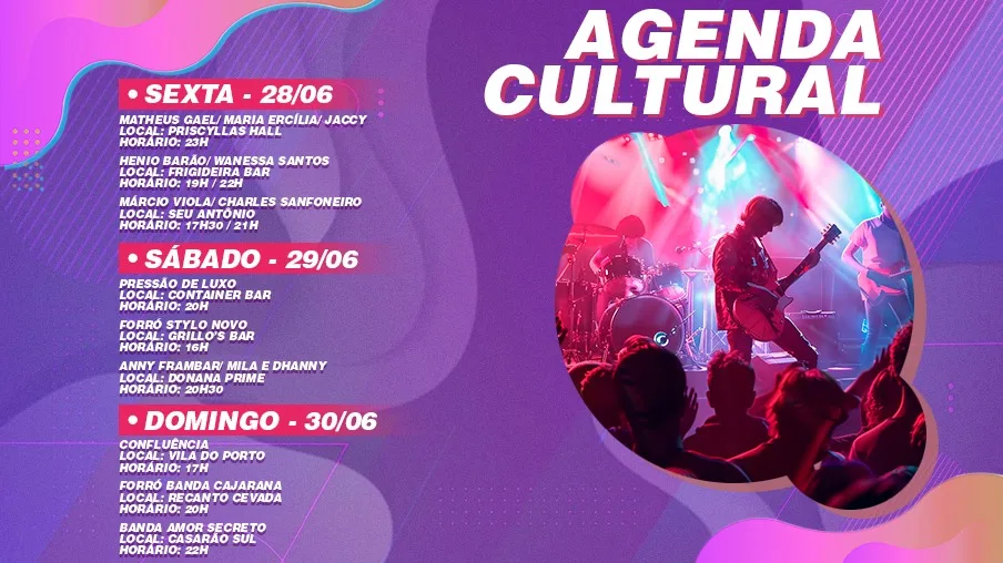 Agenda cultural: Confira as atrações que vão animar as casas de show no final de semana em João Pessoa