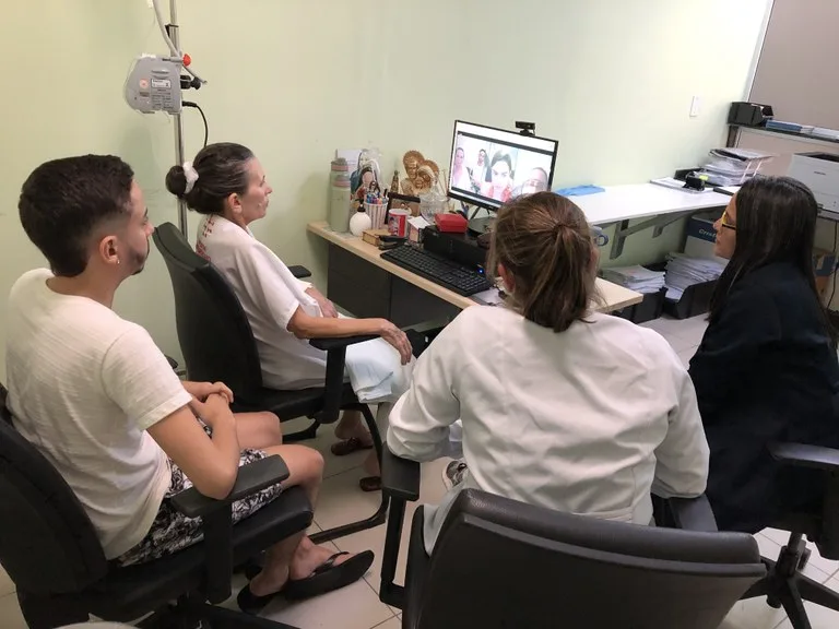Hospital Metropolitano realiza primeira teleconsulta oncológica do programa Paraíba Contra o Câncer 