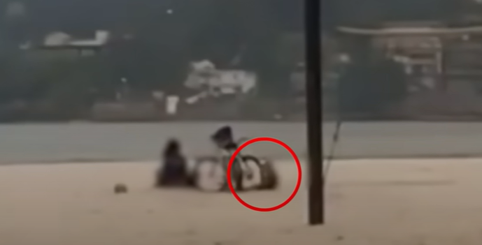 Casal é flagrado fazendo sexo ao lado de criança em praia; veja vídeo
