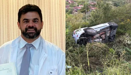 SUSTO: Prefeito de São Bento escapa ileso após carro capotar em estrada próximo a Campina Grande