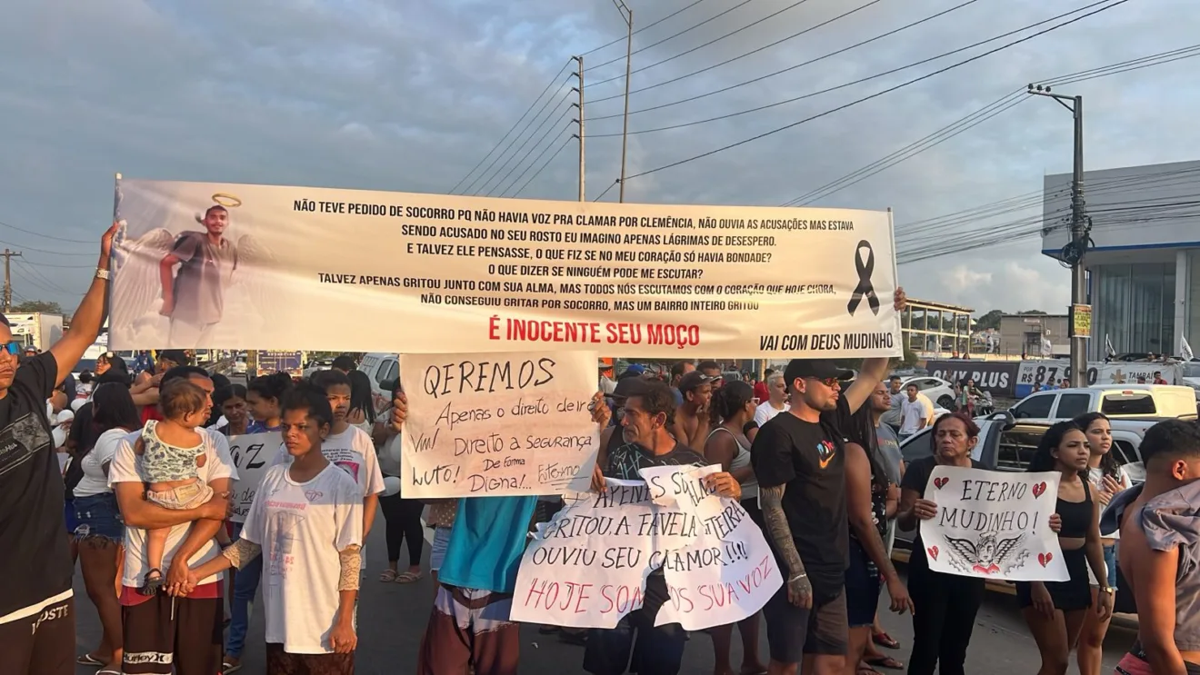 Manifestantes fecham trecho da BR-101 em protesto pela morte de jovem em Bayeux