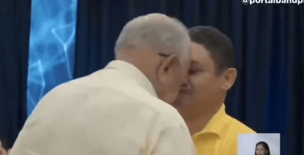 INUSITADO: Prefeito de Teresina dá cabeçada em oponente durante debate - VEJA O VÍDEO