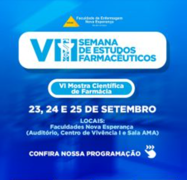 Facene abre inscrições para a VIII Semana de Estudos Farmacêuticos e VI Mostra Científica de Farmácia