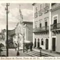 Foto da antiga Igreja do Rosário, no atual Ponto de Cem Reis