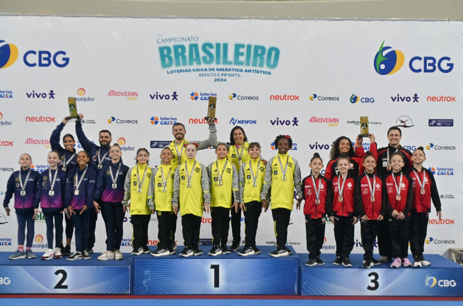 Campeonato Brasileiro Loterias Caixa Infantil de Ginástica Artística exibe um espetáculo de técnica e entusiasmo