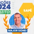 Major Sidnei é reeleito em Sapé - VEJA OS NÚMEROS