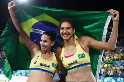 Dupla campeã olímpica em Paris inicia disputa do Circuito Brasileiro de Vôlei de Praia em JP