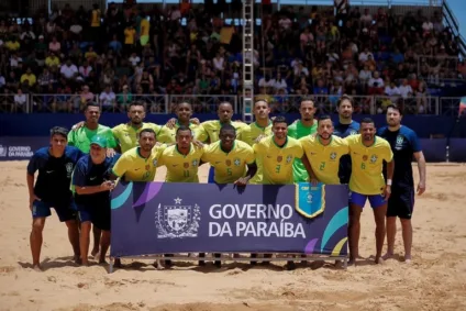 Paraíba Beach Games: Brasil vence as duas partidas contra a Colômbia e ganha o Desafio Internacional de Futebol de Areia