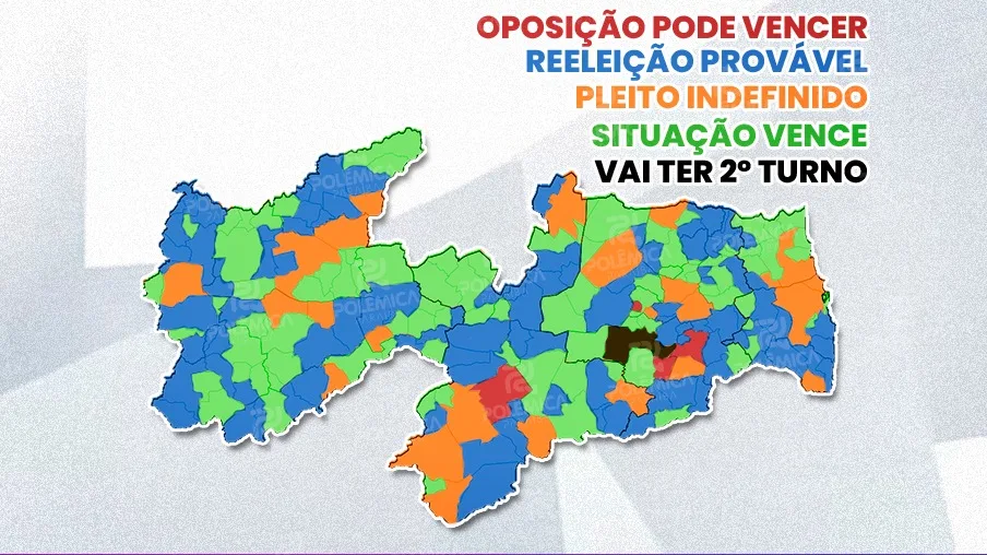 PREVISÃO DA SUCESSÃO: Editoria política do Polêmica Paraíba aponta quem serão os vencedores nas 223 cidades do estado; confira 