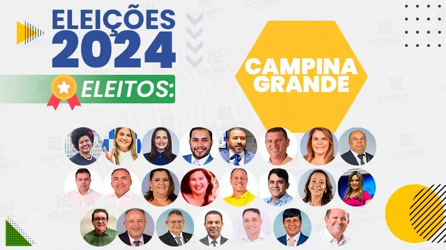 Veja os 23 vereadores eleitos para a Câmara Municipal de Campina Grande