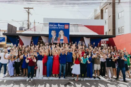 Inauguração do comitê de campanha de Paulo Maia e Luciana Brito reúne apoiadores em Tambaú