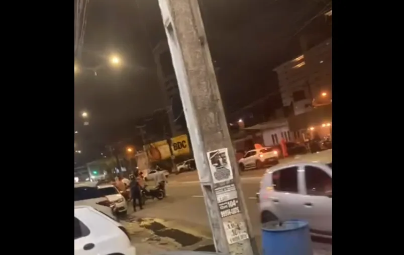 SUSTO: Tiroteio em frente a casa de shows provoca pânico nos Bancários - VEJA O VÍDEO