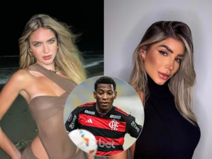 Jogador do Flamengo é exposto traindo namorada com modelo e causa polêmica; veja