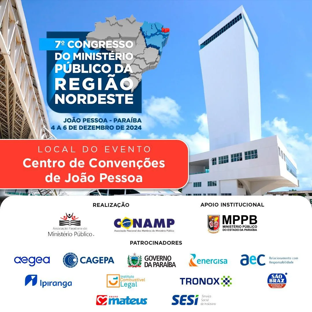 Paraíba se prepara para sediar 7º Congresso CONAMP Nordeste no mês de dezembro