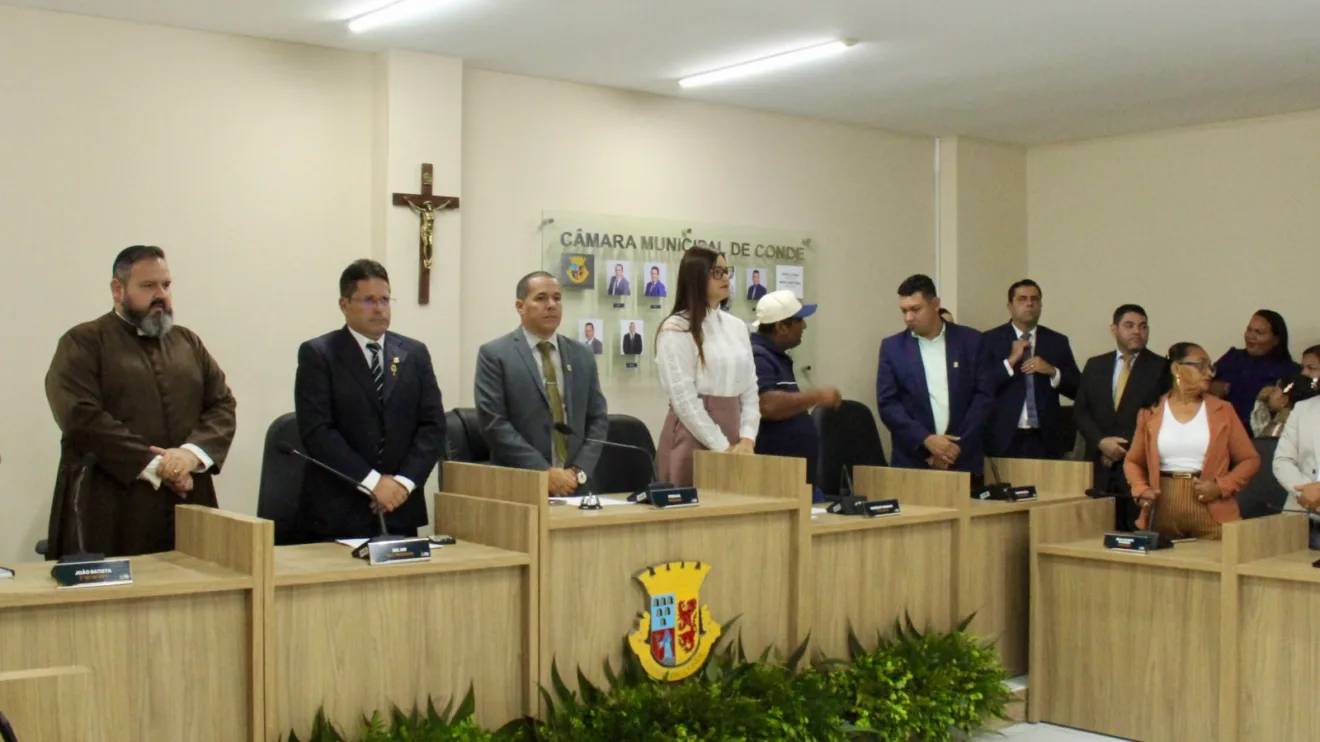 Câmara Municipal de Conde realiza sessão para abertura dos trabalhos da 15ª Legislatura