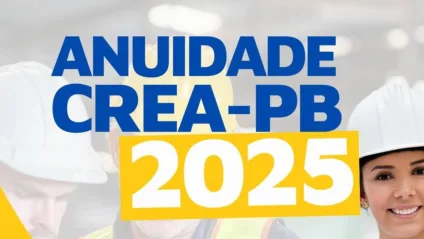 Crea-PB oferece 10% de desconto na anuidade 2025 para pagamento até fevereiro