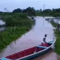 Cheia do rio em Rio Tinto