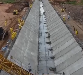 Avançam obras do Ramal do Apodi, que vai levar água da Paraíba ao Rio Grande do Norte; assista