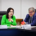 João Azevêdo se reúne com ministra Simone Tebet e participa de lançamento de projeto de expansão de energia limpa em polos de irrigação