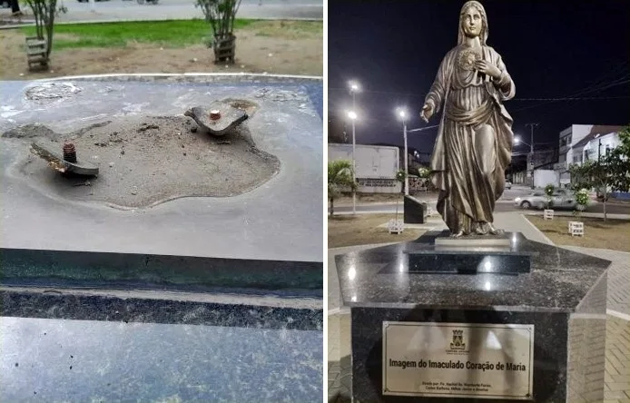 Três suspeitos de envolvimento no furto de imagem de Santa em Campina Grande são presos