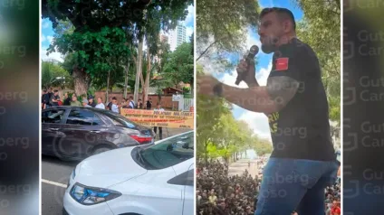 protesto dos policiais e bombeiros