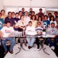 Foto histórica no aniversário da Difusora rádio Cajazeiras