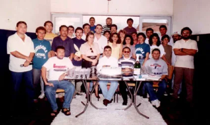 Foto histórica no aniversário da Difusora rádio Cajazeiras