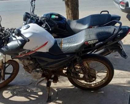 Moto apreendida pela PRF