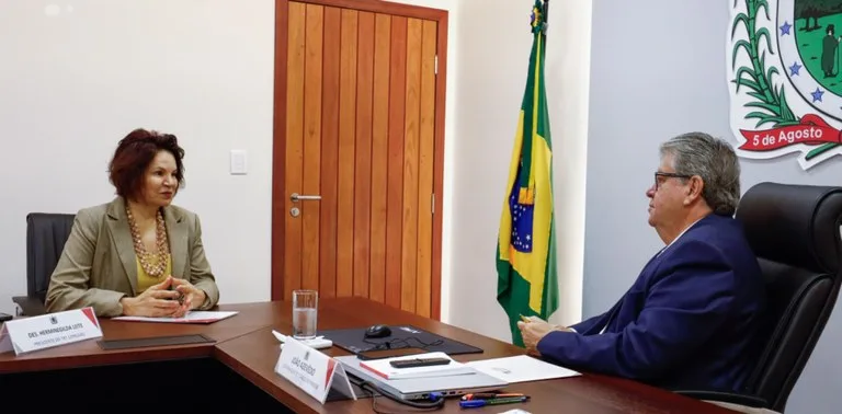 João Azevêdo recebe visita da presidente do TRT-PB e destaca importância da harmonia institucional no desenvolvimento da PB