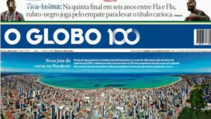 João Pessoa brilha na capa de O Globo como a “Nova joia da coroa no Nordeste”