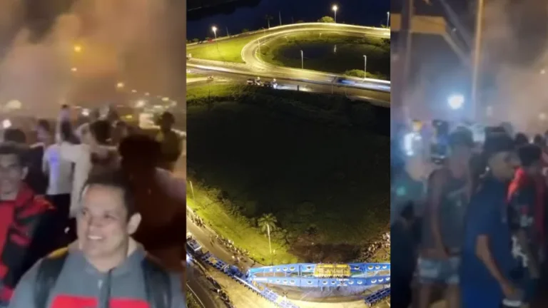 Carreta do transformador chega a João Pessoa e multidão recepciona com festa, som e cerveja; assista