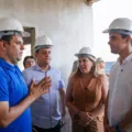 Governador em exercício inspeciona obras de construção de creche e de reforma e ampliação do Hospital Regional de Cajazeiras