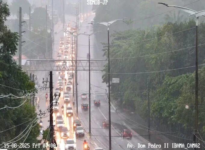 João Pessoa registra forte volume de chuva nesta sexta-feira; confira os acumulados